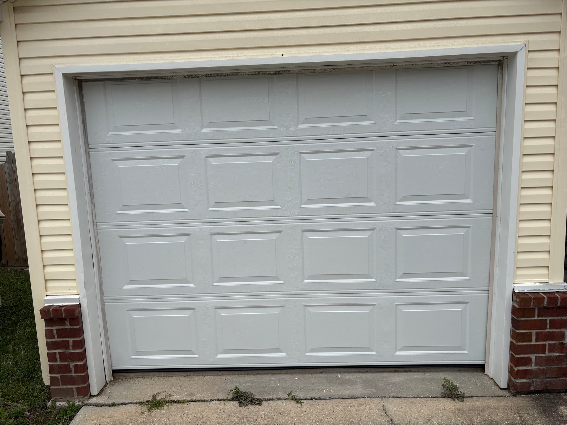 New Garage Door Installation With Opener - Clean and Ready to Go image