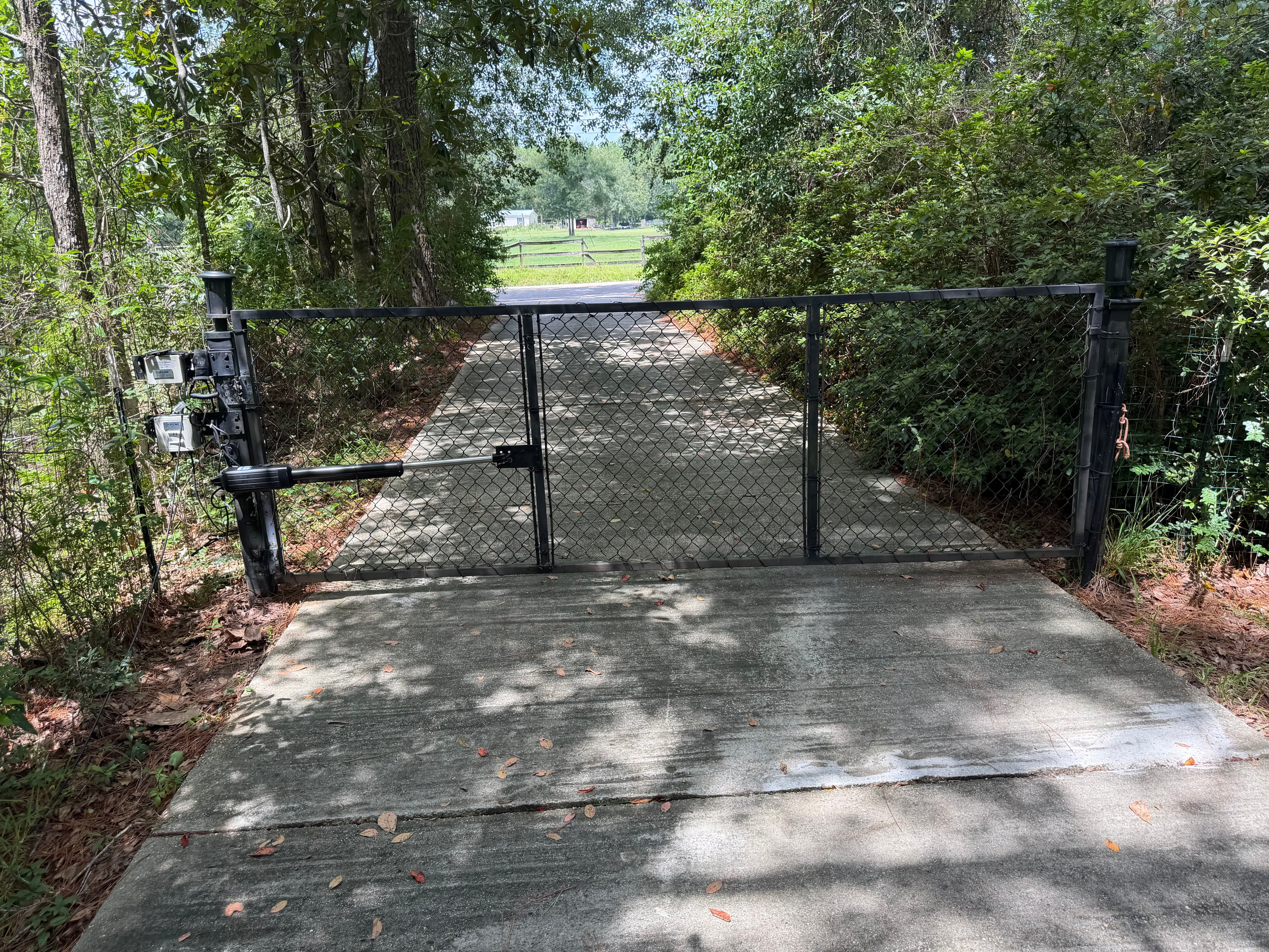 Project Automatic Gate Operator Install on a Rural Driveway Gate image