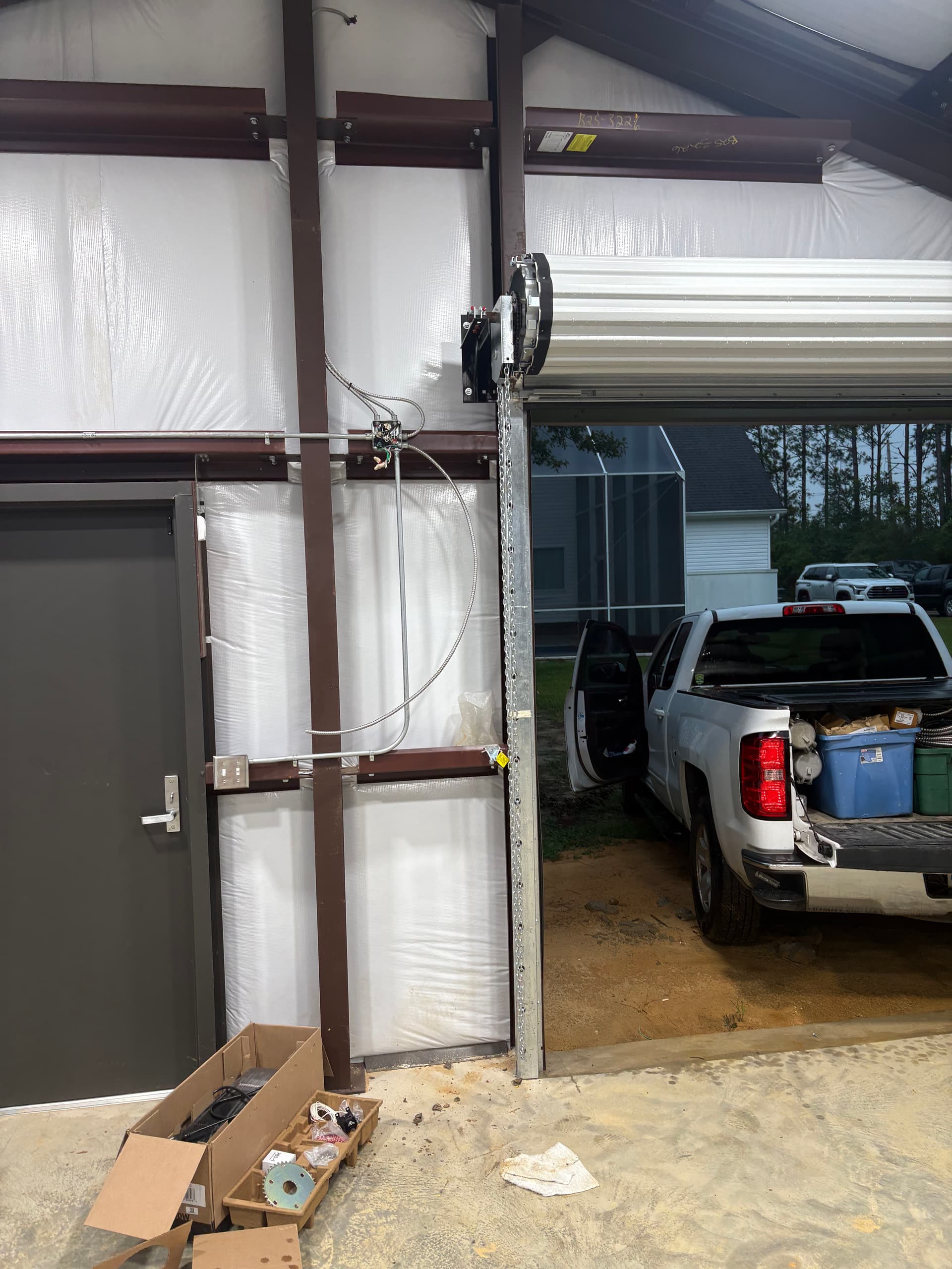 Gallery photos for Commercial Garage Door Opener Install on a Metal Building: Image #1