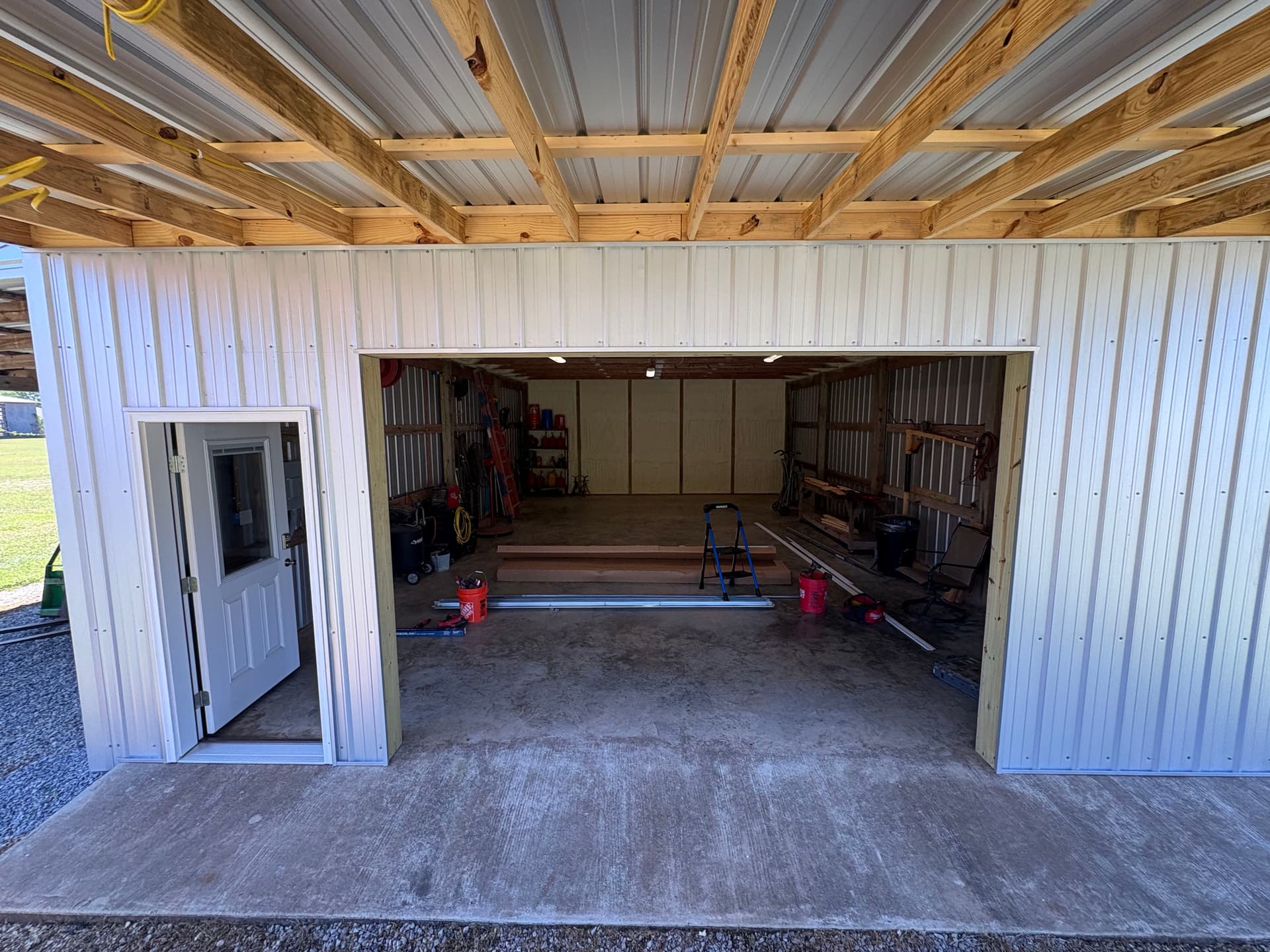 Gallery photos for New Garage Door and Opener Install on a Metal Shop: Image #2