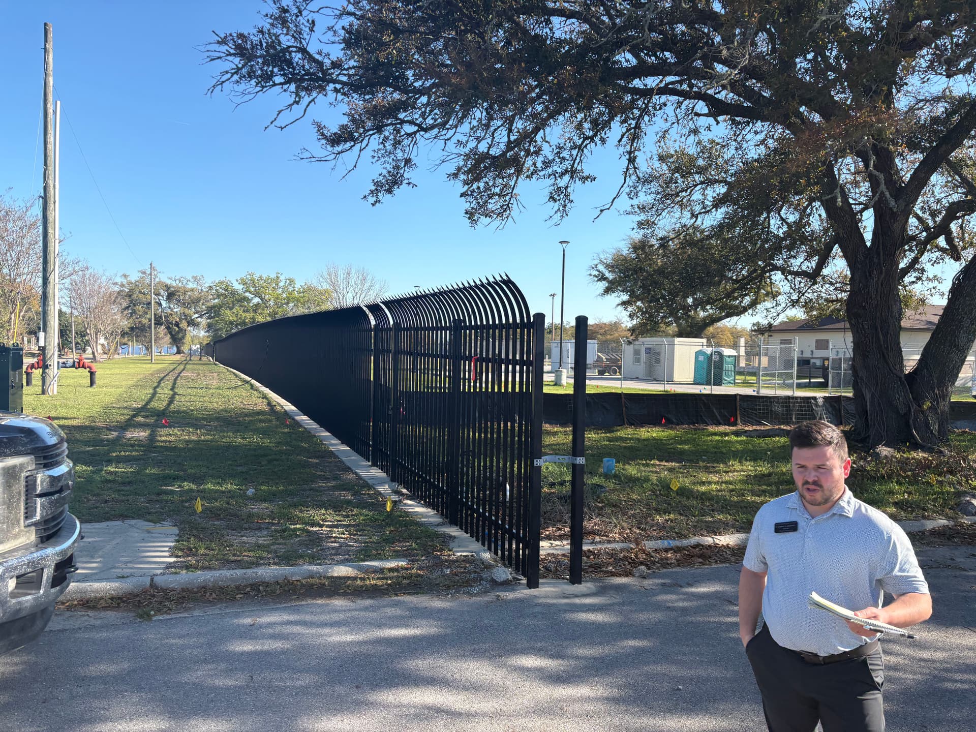 Comedian Gate Installation Built for Serious Security