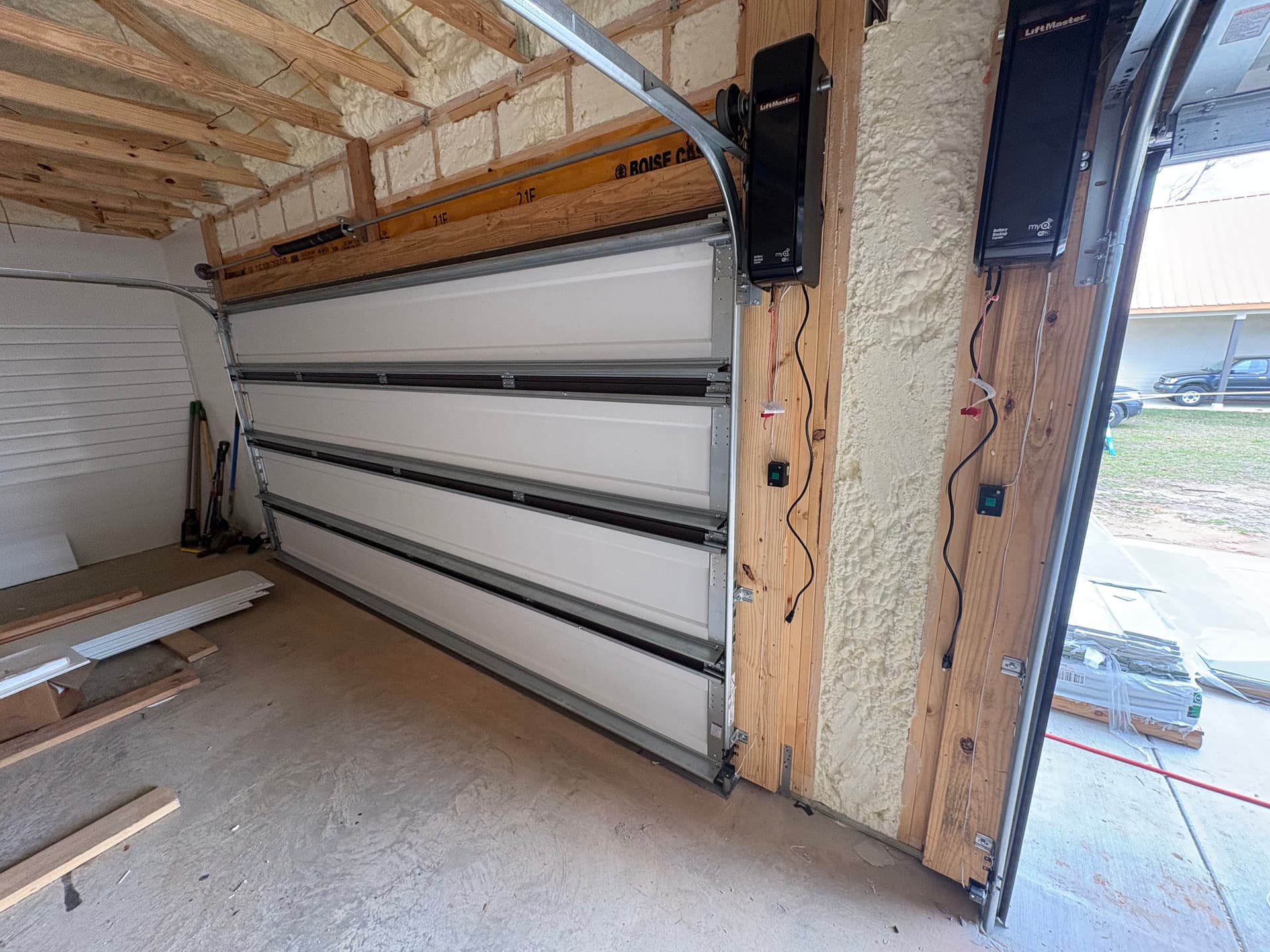 New Garage Door Installation for a Workshop Build
